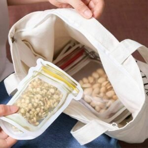 Reusable Food Storage Pouch –  Pack of 5